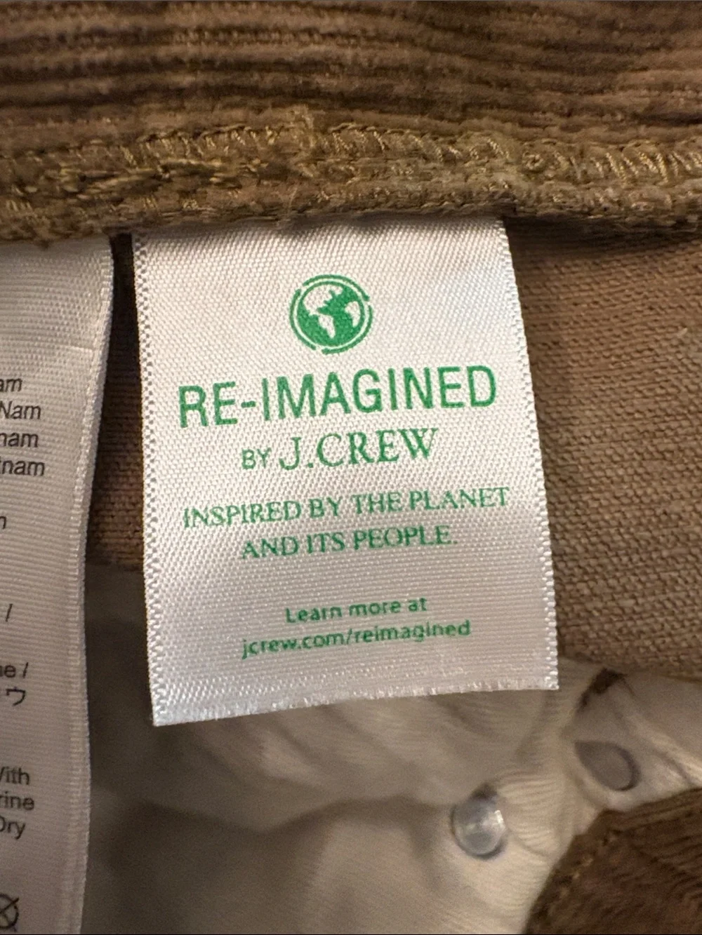 J. Crew Men’s Corduroy Pants in Caramel Brown